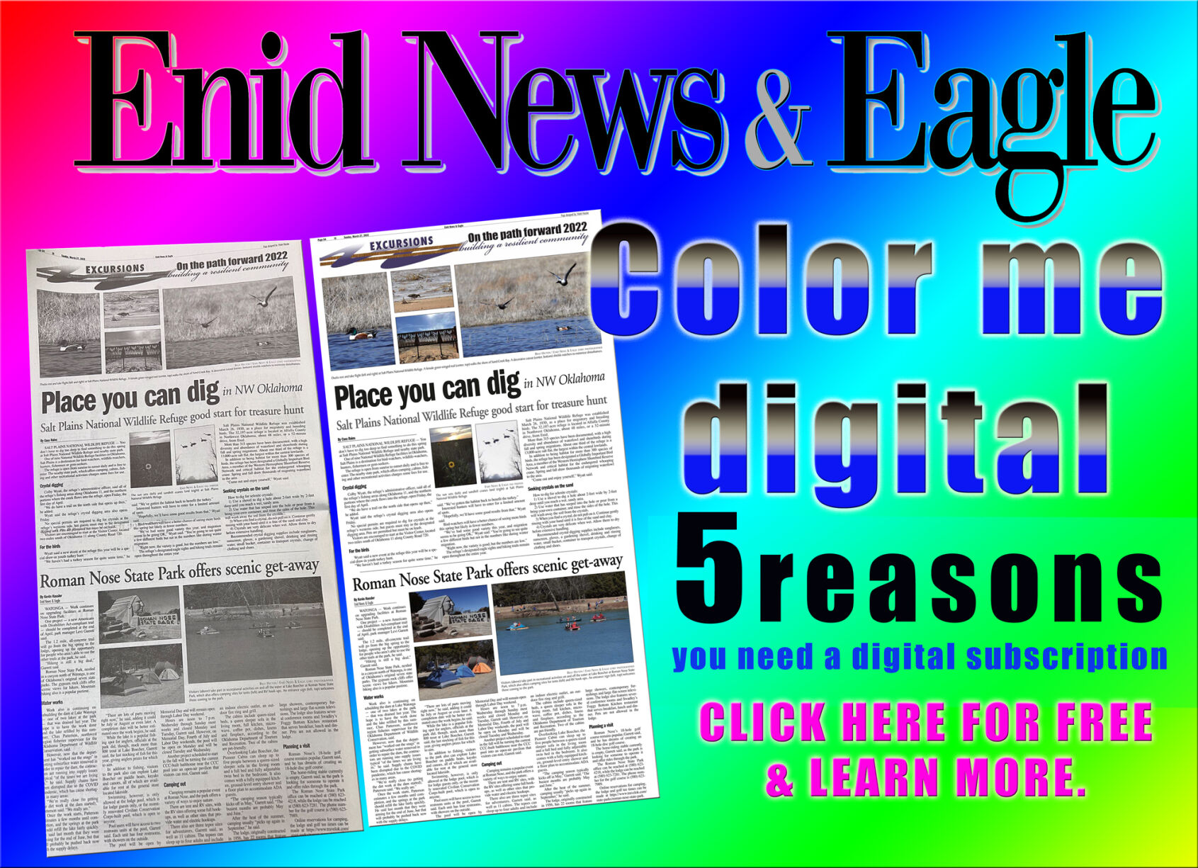 5 reasons to subcribe digitally to Enid News & Eagle